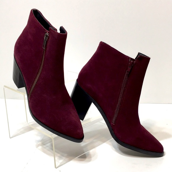 Purple block heel ankle booties Buffalo London EU 38 - Picture 10 of 16